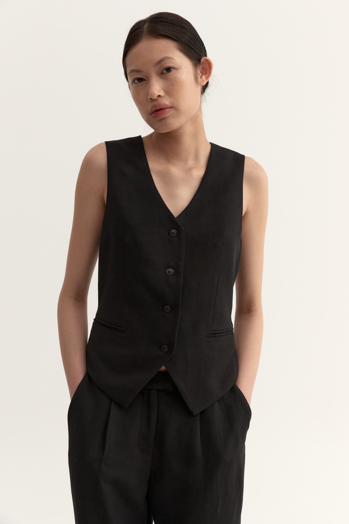 BONITA VEST BLACK HYDE STONE